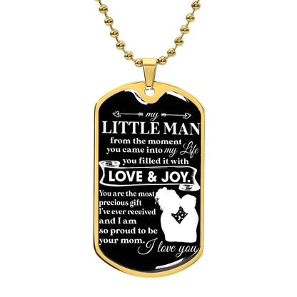 To My Little Man | Military Chain Necklace
