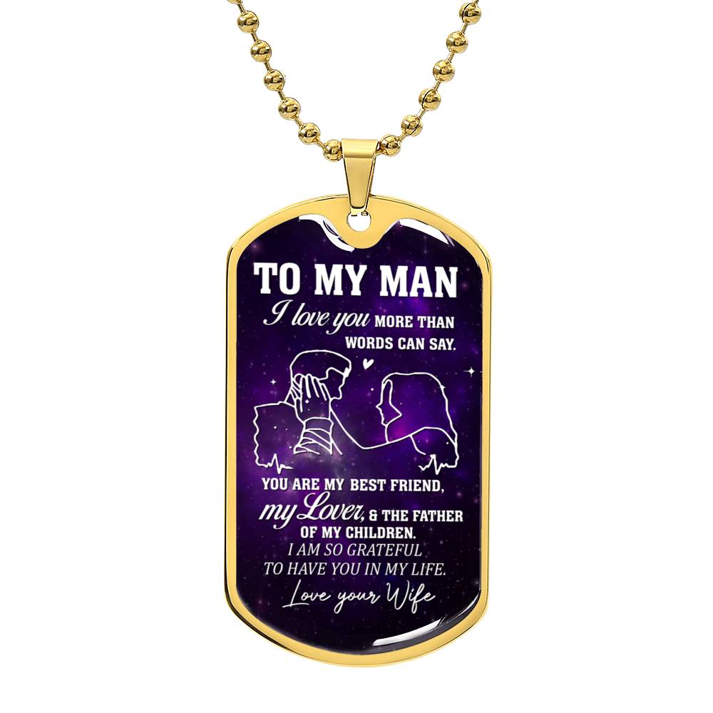 To My Man | Military Chain Necklace