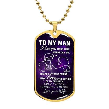 To My Man | Military Chain Necklace