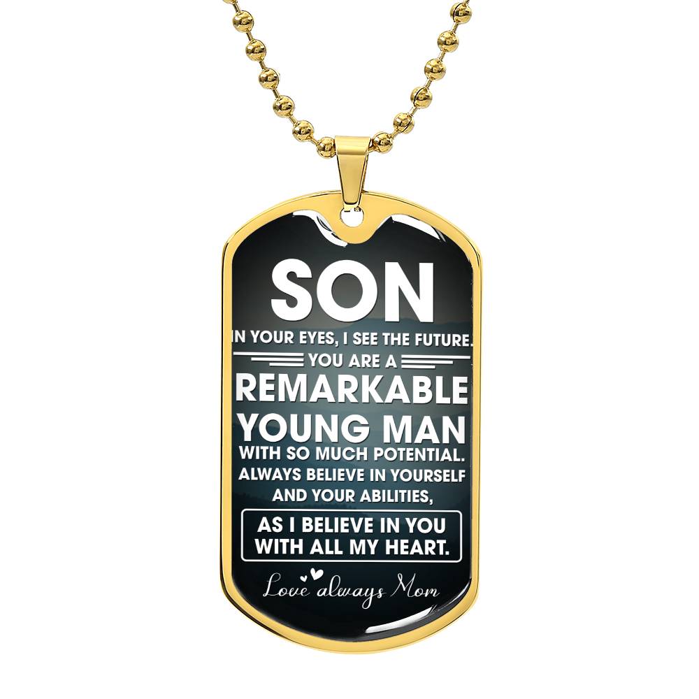 Remarkable Young Man | Military Chain Necklace