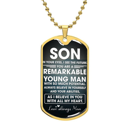 Remarkable Young Man | Military Chain Necklace