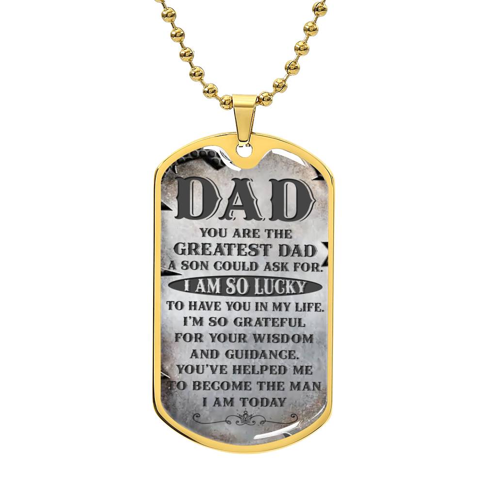 Your the Greatest Dad | Military Chain Necklace