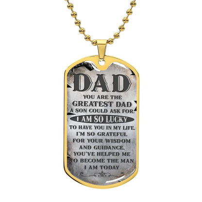 Your the Greatest Dad | Military Chain Necklace