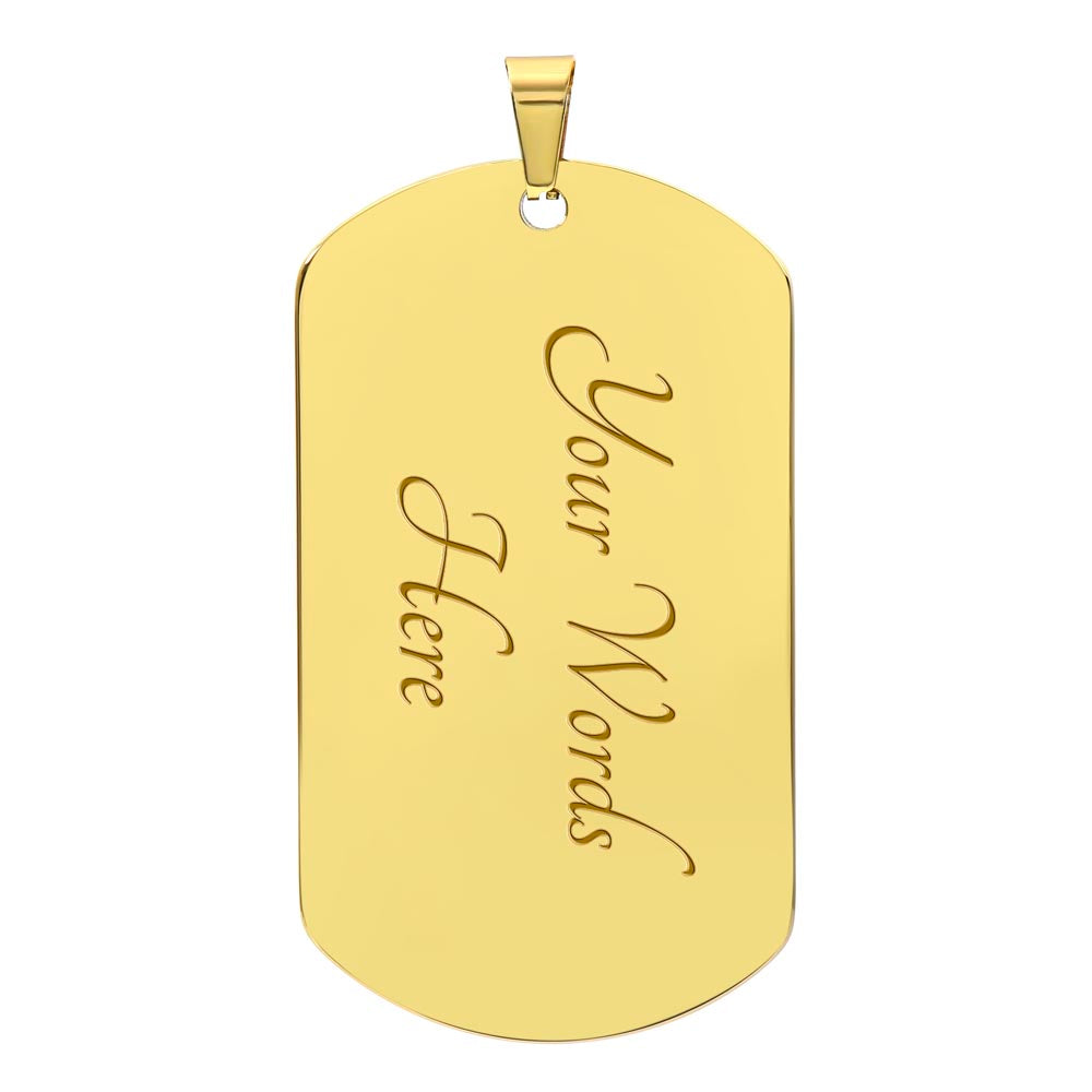 To My Loving Husband | Military Chain Necklace