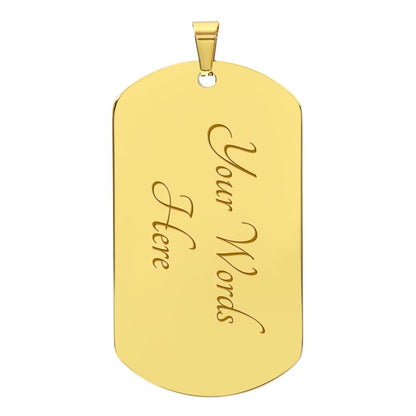 To My Loving Husband | Military Chain Necklace