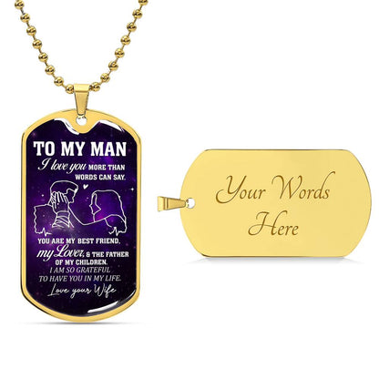 To My Man | Military Chain Necklace
