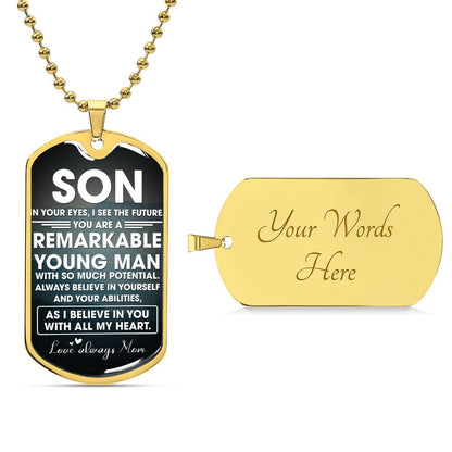 Remarkable Young Man | Military Chain Necklace