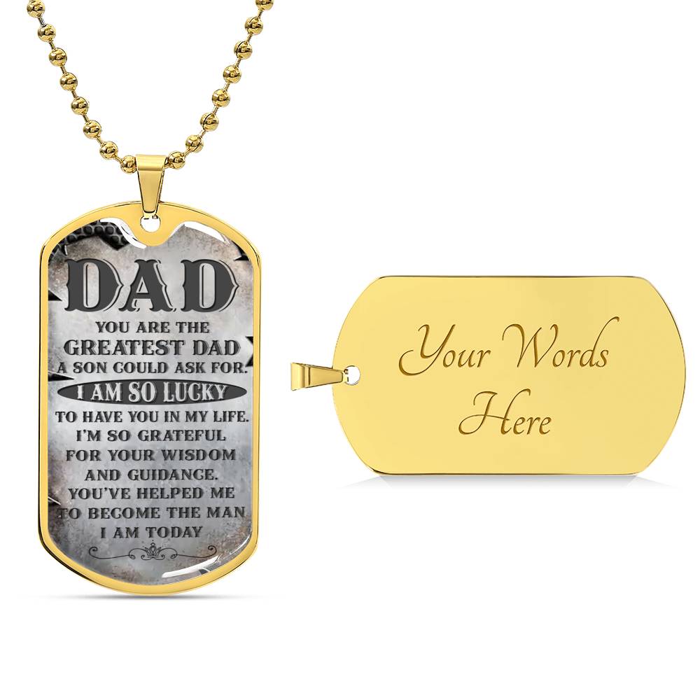 Your the Greatest Dad | Military Chain Necklace