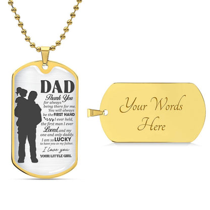 1 and Only Daddy | Military Chain Necklace