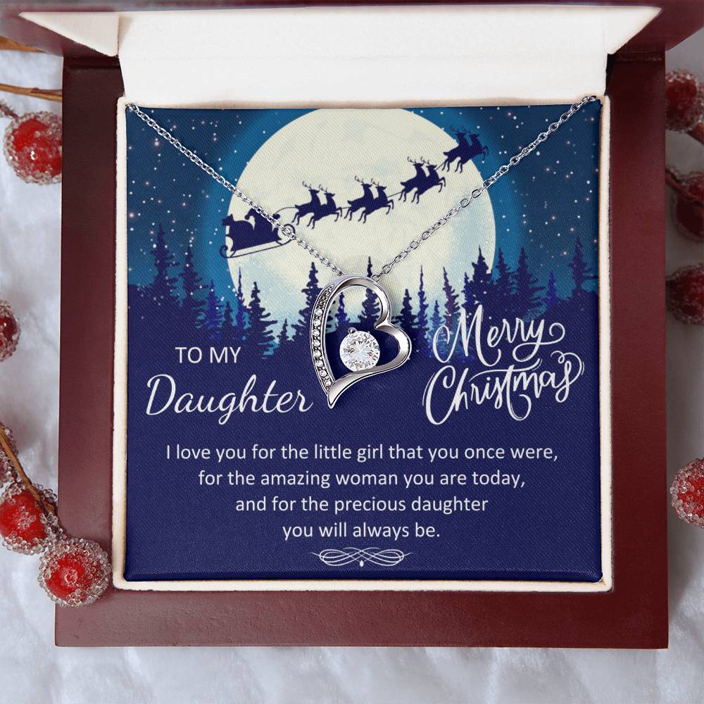 To My Daughter | Christmas Forever Love Necklace