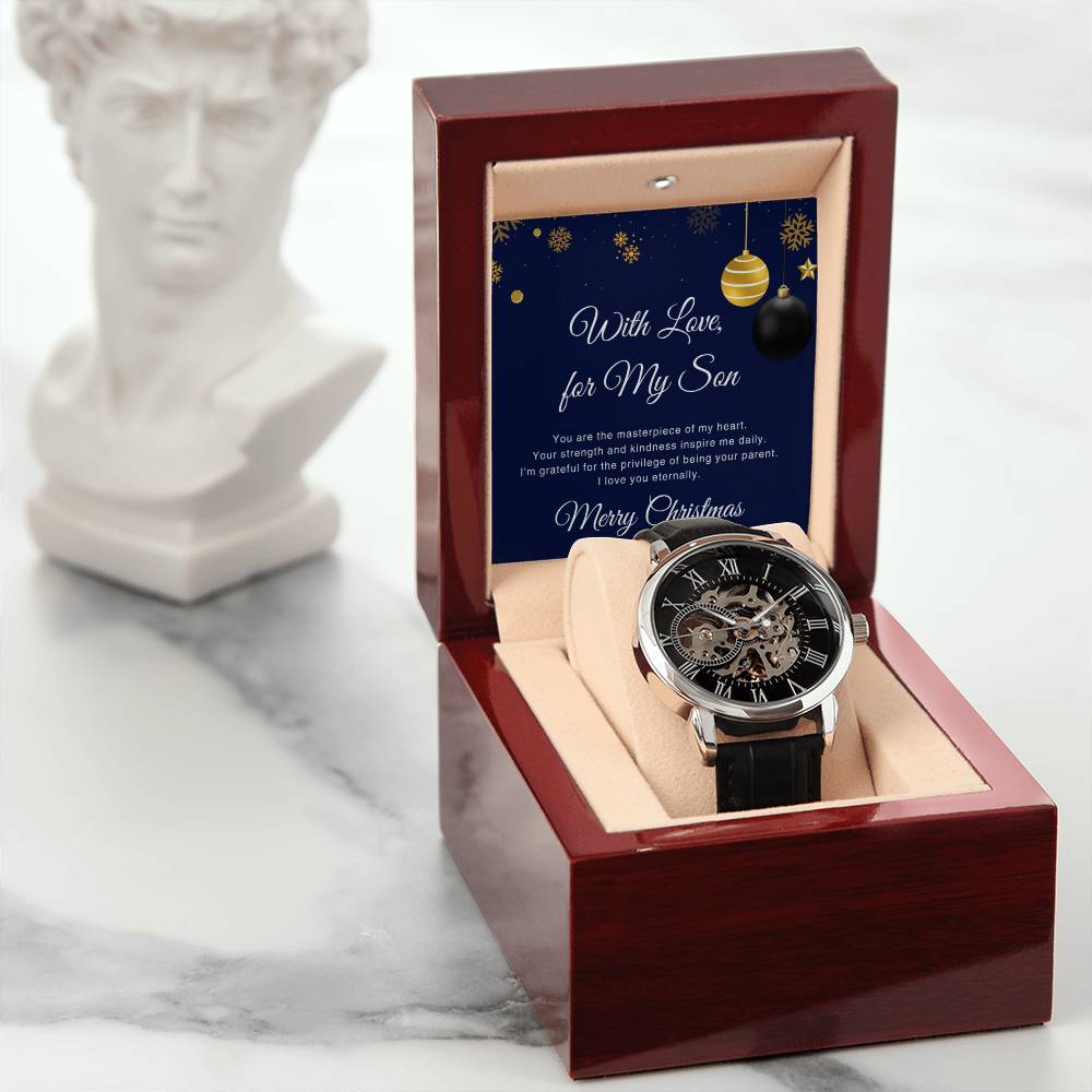 To My Son  | Christmas Men's Openwork Watch