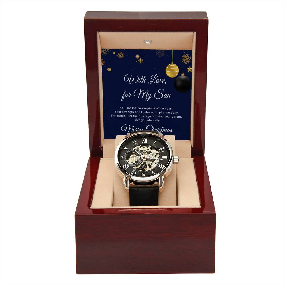 To My Son  | Christmas Men's Openwork Watch