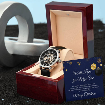 To My Son  | Christmas Men's Openwork Watch