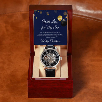 To My Son  | Christmas Men's Openwork Watch