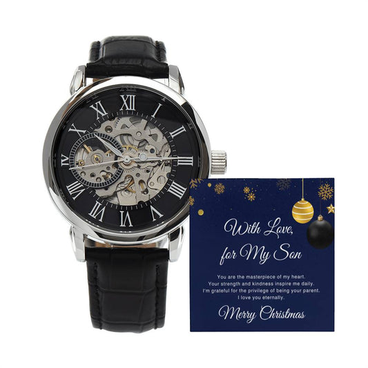 To My Son  | Christmas Men's Openwork Watch
