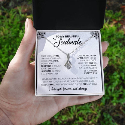 To My Beautiful Soulmate | I Love You, Forever & Always - Alluring Beauty Necklace