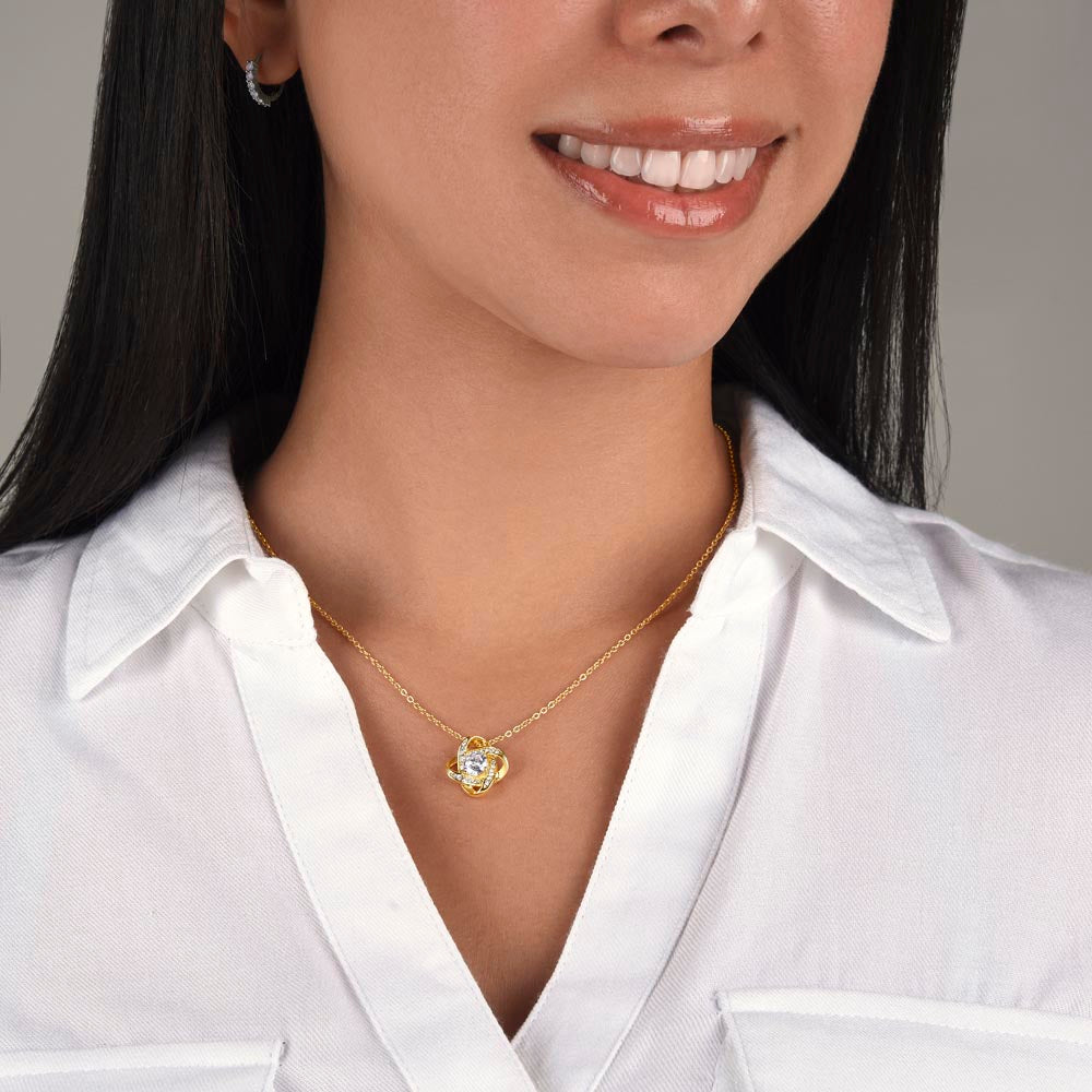 To My Daughter | Christmas Love Knot Necklace