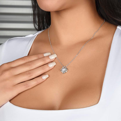 To My Daughter | Christmas Love Knot Necklace