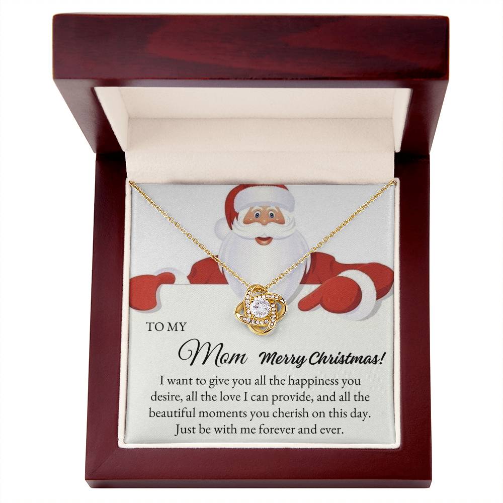 To My Mom | Christmas Love Knot Necklace