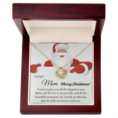To My Mom | Christmas Love Knot Necklace