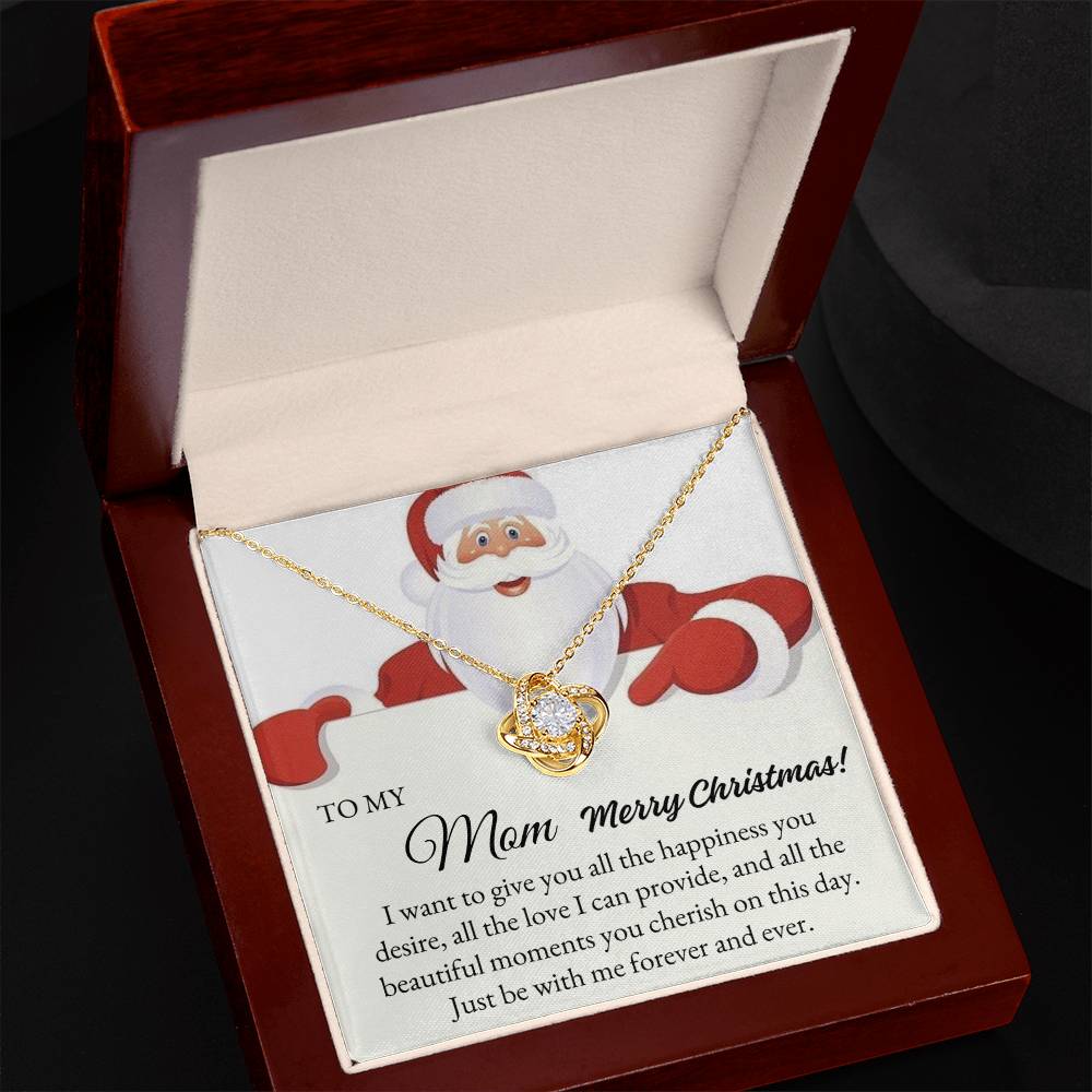 To My Mom | Christmas Love Knot Necklace