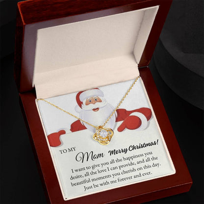 To My Mom | Christmas Love Knot Necklace