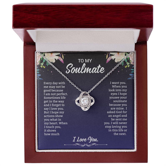To My Soulmate | Love Knot Necklace