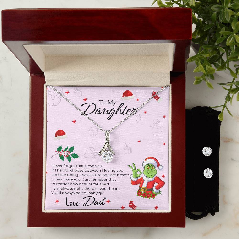 To My Daughter | Christmas Alluring Beauty + Earrings