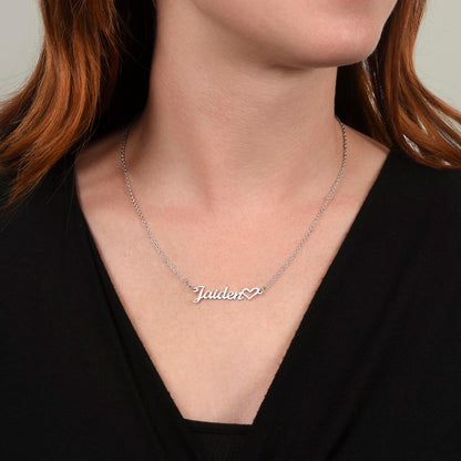 Personalized Name | Heart Necklace
