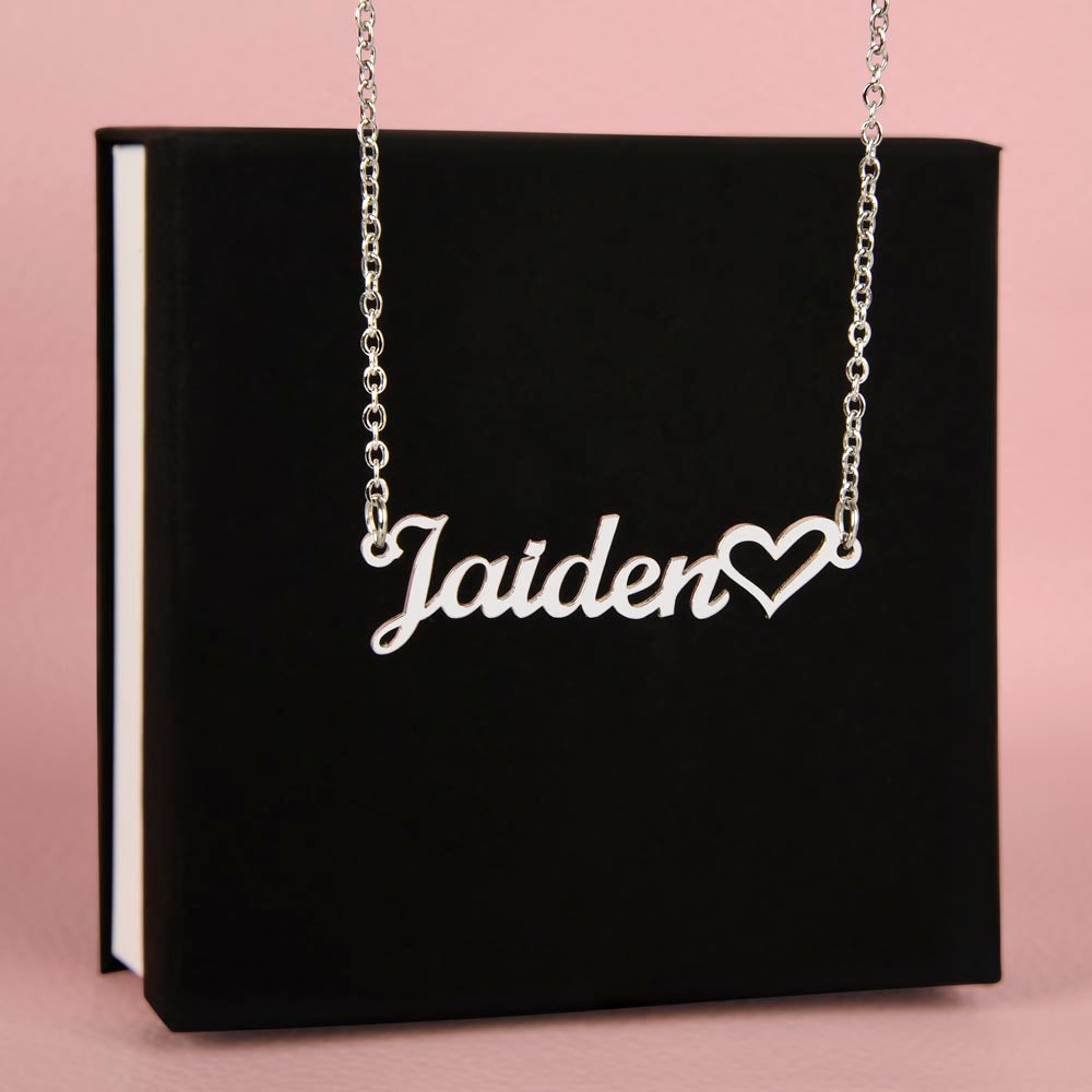 Personalized Name | Heart Necklace