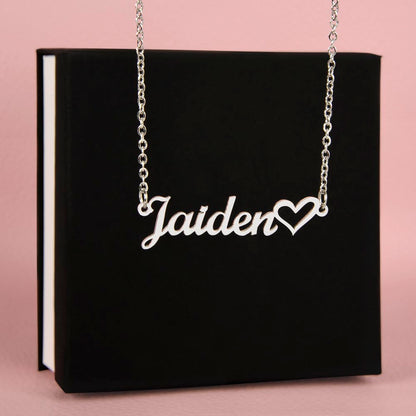 Personalized Name | Heart Necklace