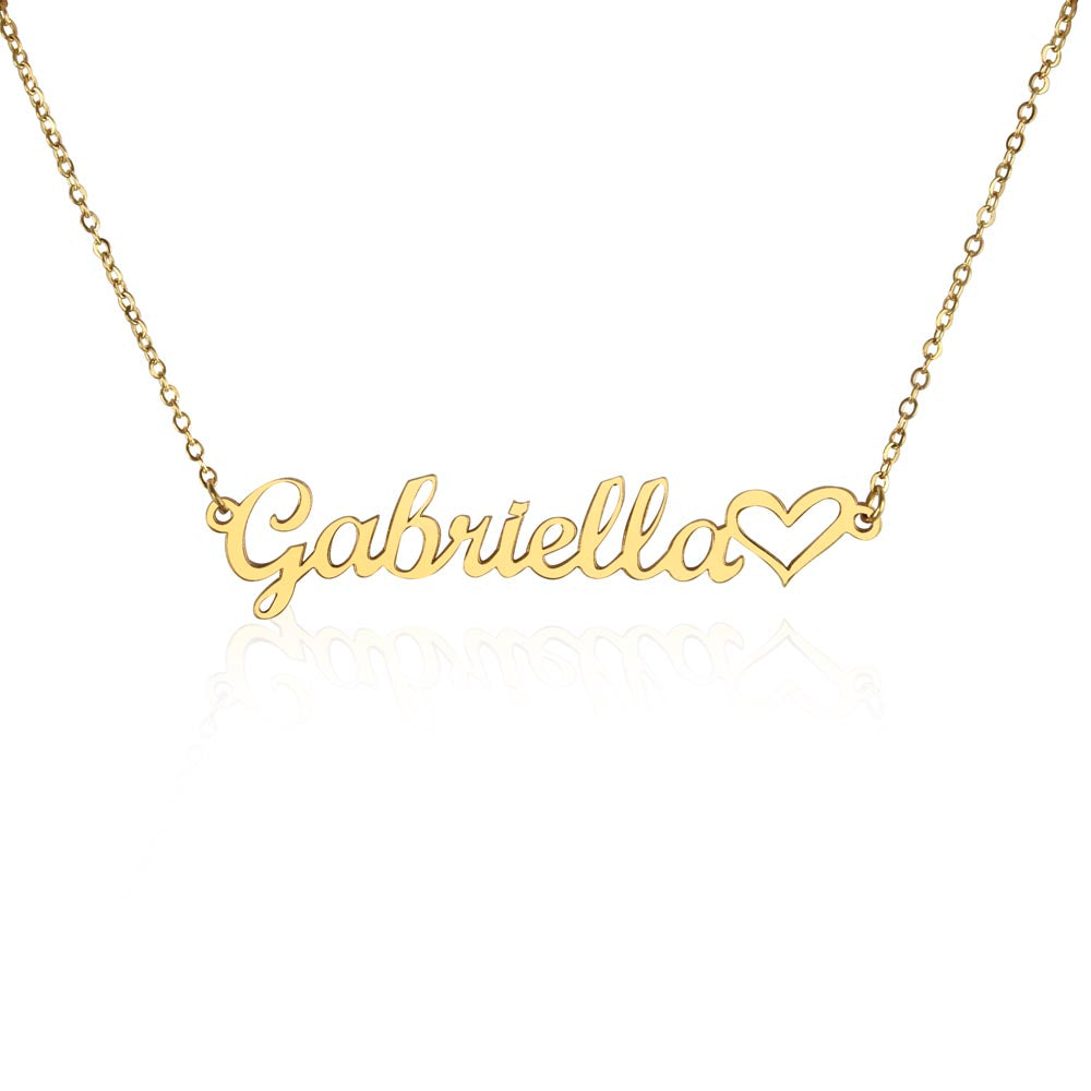 Personalized Name | Heart Necklace