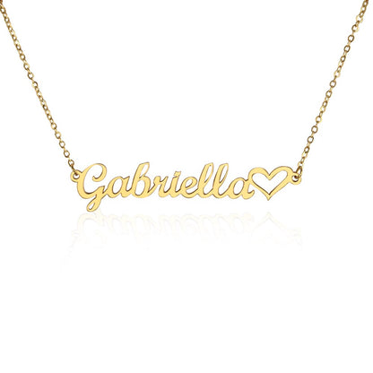 Personalized Name | Heart Necklace