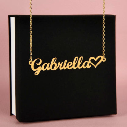 Personalized Name | Heart Necklace