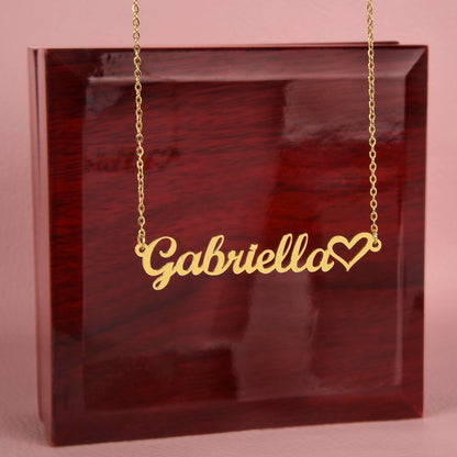 Personalized Name | Heart Necklace