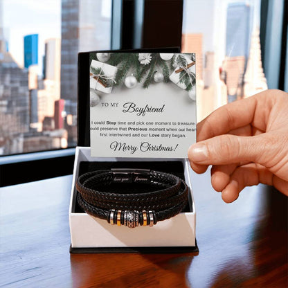 To My Boyfriend | Christmas Love You Forever Bracelet