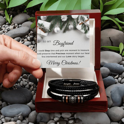 To My Boyfriend | Christmas Love You Forever Bracelet