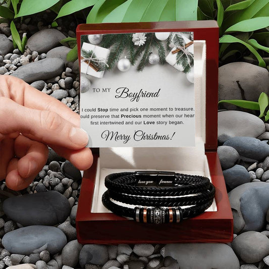 To My Boyfriend | Christmas Love You Forever Bracelet