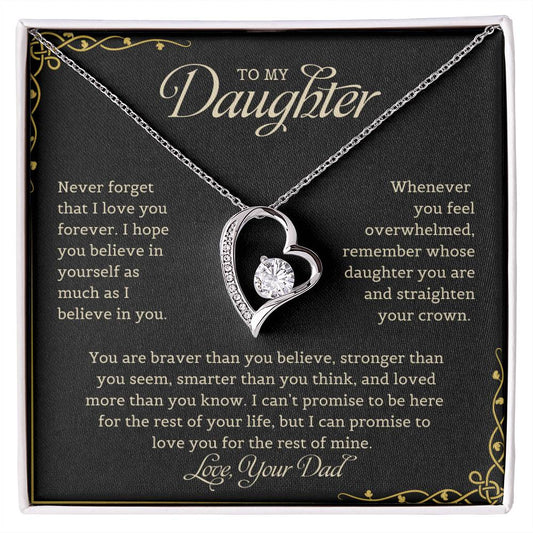 To My Daughter | Forever Love Necklace
